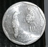Лот: 18257669. Фото: 2. Экзотика с рубля (59955) Колумбия... Монеты