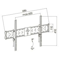 Лот: 11206624. Фото: 2. Кронштейн для ТВ Kromax Flat-2. Аксессуары