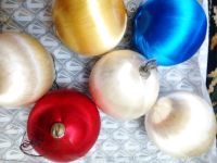 Лот: 19988888. Фото: 3. Новогодние шары из шёлковых ниток... Сувениры, подарки