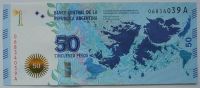 Лот: 9595831. Фото: 2. Аргентина 50 песо 2015, в обороте... Банкноты