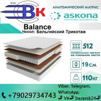 Лот: 24424832. Фото: 17. Матрас Askona Promo Status 80...