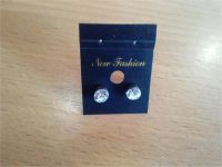 Лот: 8166116. Фото: 2. Серьги-гвоздики. Ювелирные изделия, бижутерия, часы