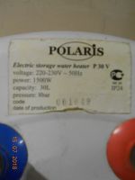 Лот: 11794687. Фото: 2. Водонагреватель polaris, 30 л... Тепловое оборудование, климат