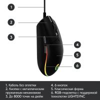 Лот: 21578835. Фото: 8. Мышь Logitech игровая проводная...