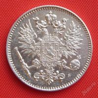 Лот: 1530202. Фото: 2. (№47) 50 пенни 1914 (Финляндия... Монеты