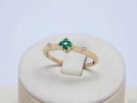 Лот: 13371146. Фото: 2. ЗОЛОТОЕ КОЛЬЦО С БРИЛЛИАНТАМИ... Ювелирные изделия, бижутерия, часы