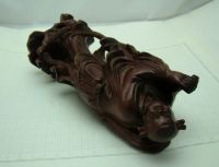 Лот: 11192314. Фото: 8. Статуэтка старинная деревянная...