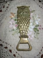 Лот: 16606994. Фото: 3. Винтажная открывалка Сова бронза... Домашний быт