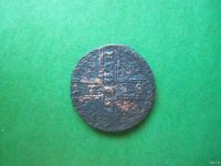 Лот: 18198331. Фото: 2. 1 копейка крестовая 1728 г. оригинал... Монеты