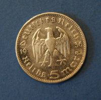Лот: 3667853. Фото: 2. Монета Германия 5 марок 1936 год... Монеты