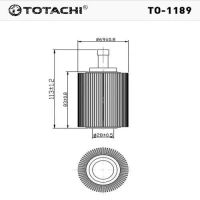 Лот: 20925444. Фото: 2. Фильтр масляный TO-1189 TOTACHI... Автозапчасти