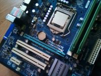 Лот: 12954023. Фото: 2. Материнская плата Gigabyte GA-H55M-S2... Комплектующие