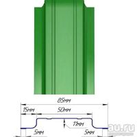 Лот: 9390098. Фото: 2. Штакетник металлический 130 мм... Срубы и конструкции