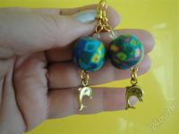 Лот: 565725. Фото: 2. Изделия из полимерной глины серьги... Ювелирные изделия, бижутерия, часы