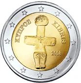 Лот: 16452232. Фото: 2. Монета 2 евро Кипр. Монеты