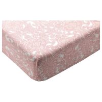 Лот: 15891859. Фото: 2. Простыня натяжная, белый, розовый... Домашний текстиль