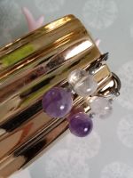 Лот: 20302638. Фото: 2. Серьги. Аметист, горный хрусталь... Ювелирные изделия, бижутерия, часы