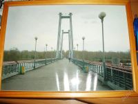 Лот: 1024032. Фото: 2. Фото - Вантовый пешеходный мост... Картины, панно