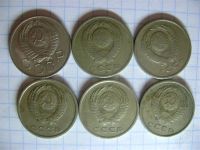 Лот: 1577291. Фото: 2. 20 копеек (6шт) разные года одним... Монеты