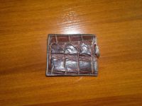 Лот: 3897657. Фото: 3. Мужской кошелек из кожи крокодила. Одежда, обувь, галантерея
