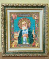 Лот: 13476985. Фото: 2. Икона бисер. Ручная работа