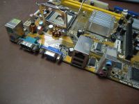 Лот: 10823076. Фото: 3. Материнская плата 775 ASUS P5G-MX... Компьютеры, оргтехника, канцтовары