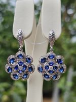 Лот: 25548216. Фото: 6. Эксклюзивные золотые серьги с...