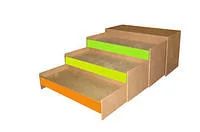 Лот: 2911171. Фото: 2. Кровать 3-х ярусная выкатная с... Специализированная мебель