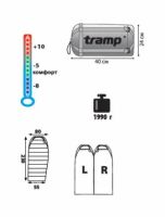 Лот: 5032637. Фото: 2. Спальный мешок TRAMP siberia 5000... Туризм