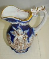 Лот: 13864425. Фото: 2. Capodimonte кувшин старинный с... Антиквариат