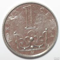 Лот: 8926788. Фото: 2. 1 крона 2001 год. Чехия. Монеты