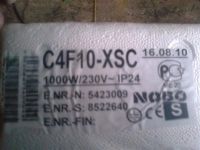 Лот: 1753802. Фото: 2. новый обогреватель nobo c4f10... Тепловое оборудование, климат