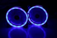 Лот: 12648975. Фото: 3. blue LED cooler 12x12 12025 Прозрачные... Компьютеры, оргтехника, канцтовары