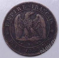 Лот: 856832. Фото: 2. Франция. 2 сантим 1856. Наполеон... Монеты