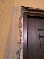 Лот: 6345546. Фото: 2. Заштукатурить откос входной двери. Строительство и ремонт