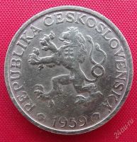 Лот: 2580208. Фото: 2. (№2347/LF) 1 крона 1959 (Чехословакия... Монеты