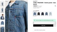 Лот: 24991201. Фото: 8. Мужская джинсовая Levis Type I...