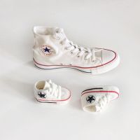 Лот: 16937959. Фото: 4. Пинетки-кеды converse (белые/красные... Красноярск