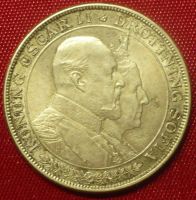 Лот: 11210623. Фото: 2. 2 кроны 1907 года.Швеция. Монеты