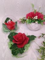 Лот: 20840993. Фото: 6. Цветы в гипсовом кашпо (мыло)