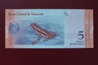 Лот: 14991745. Фото: 2. Венесуэла 5 боливаров 2018 год... Банкноты