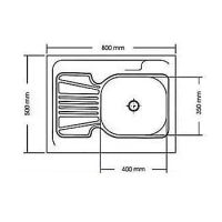 Лот: 20014566. Фото: 2. Мойка накладная, врезная из нержавейки... Сантехника, водопровод