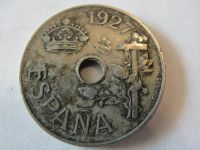 Лот: 4928112. Фото: 2. Испания, 25 сантимов, 1927. Монеты