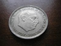 Лот: 8229391. Фото: 2. 5 песет 1957 года. Испания. Монеты