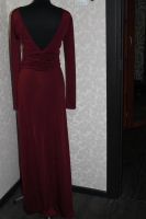 Лот: 6350356. Фото: 3. платье в пол,42-44,бордо. Одежда, обувь, галантерея