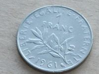 Лот: 8581530. Фото: 4. Монета 1 франк один Франция 1961... Красноярск
