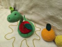 Лот: 19955980. Фото: 2. Змейка на яблоке. Ручная работа