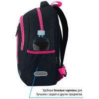 Лот: 25013411. Фото: 3. Рюкзак Berlingo Boom "Black-pink... Дети растут