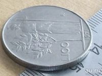 Лот: 13537816. Фото: 2. Монета 100 лир сто Италия 1971... Монеты