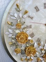 Лот: 19067538. Фото: 6. Настенные часы "Розы" из эпоксидной...